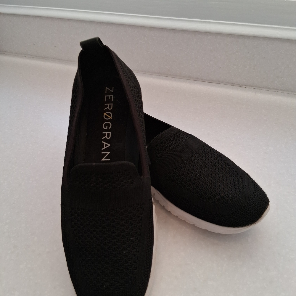 Women's Zerogrand Black Knit Loafers
